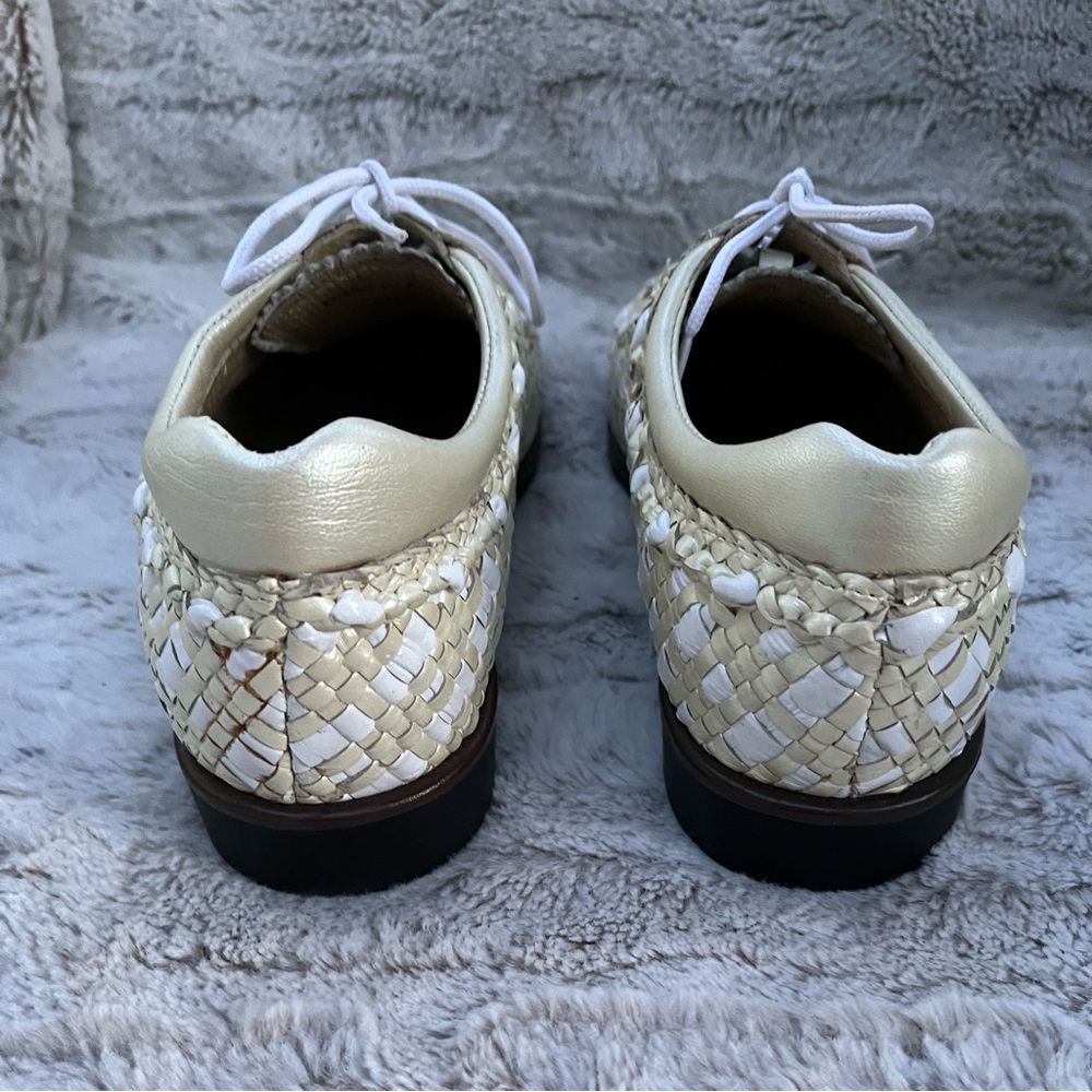 AEROGREEN UNISEX/Women’s Golf Shoes Size 10 Hand Woven Leather, made in ITALY - Picture 10 of 12
